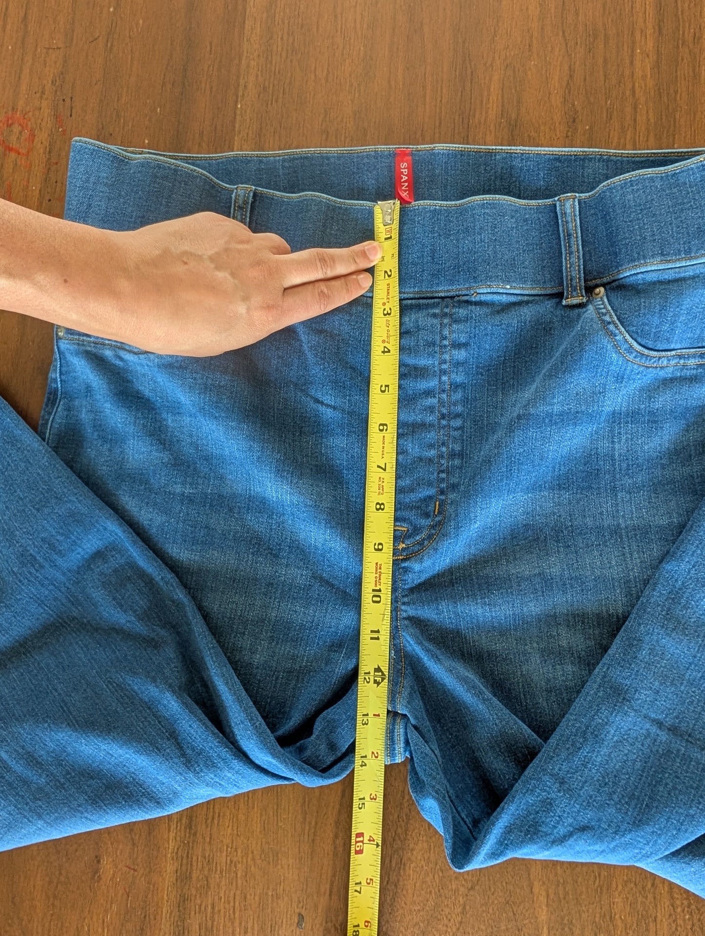 SPANX Denim Pull-On Elastic Waist Bootcut Jeans - 1X