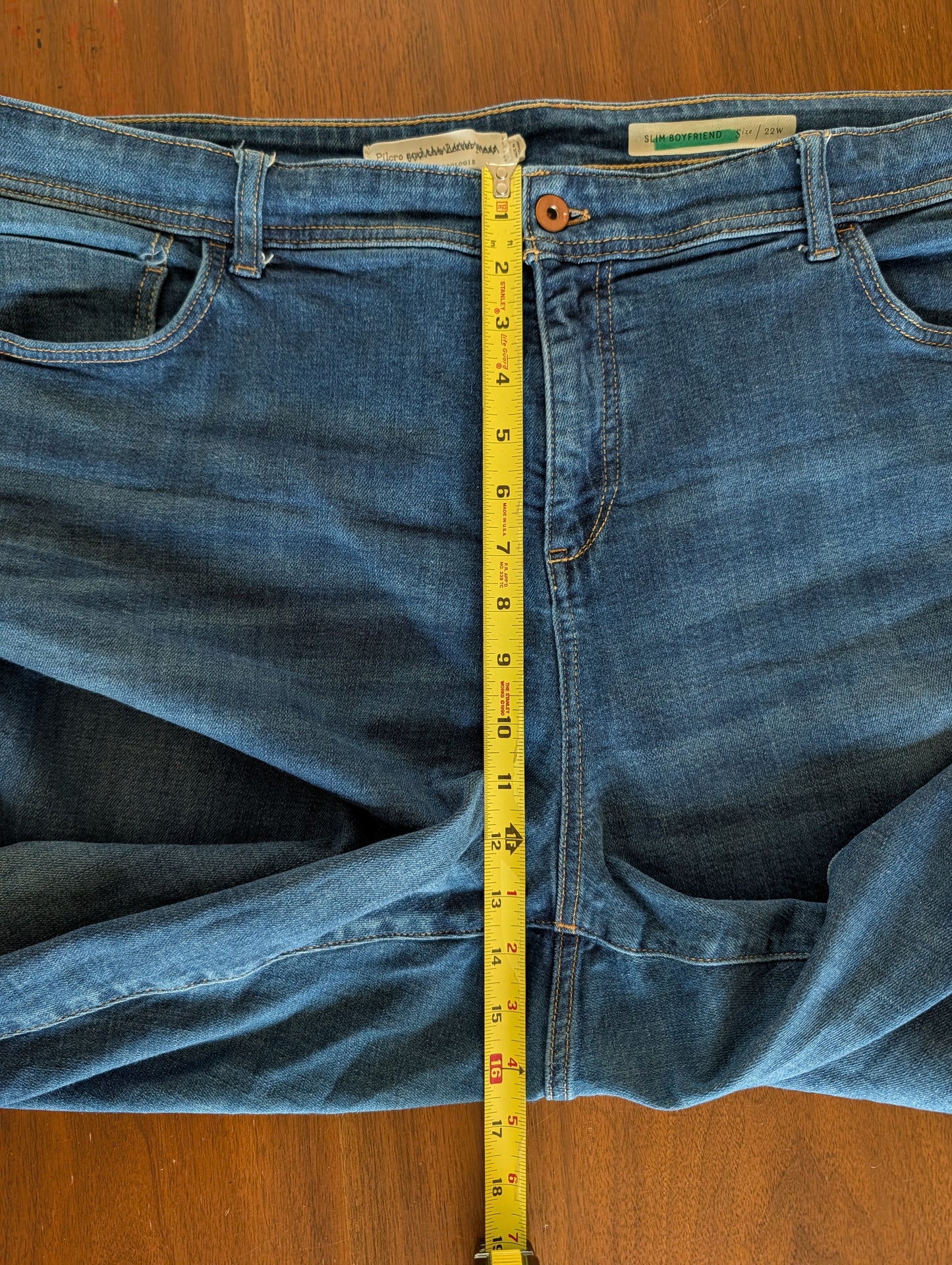 Anthropologie Pilcro Slim Boyfriend Distressed Jeans - 22W