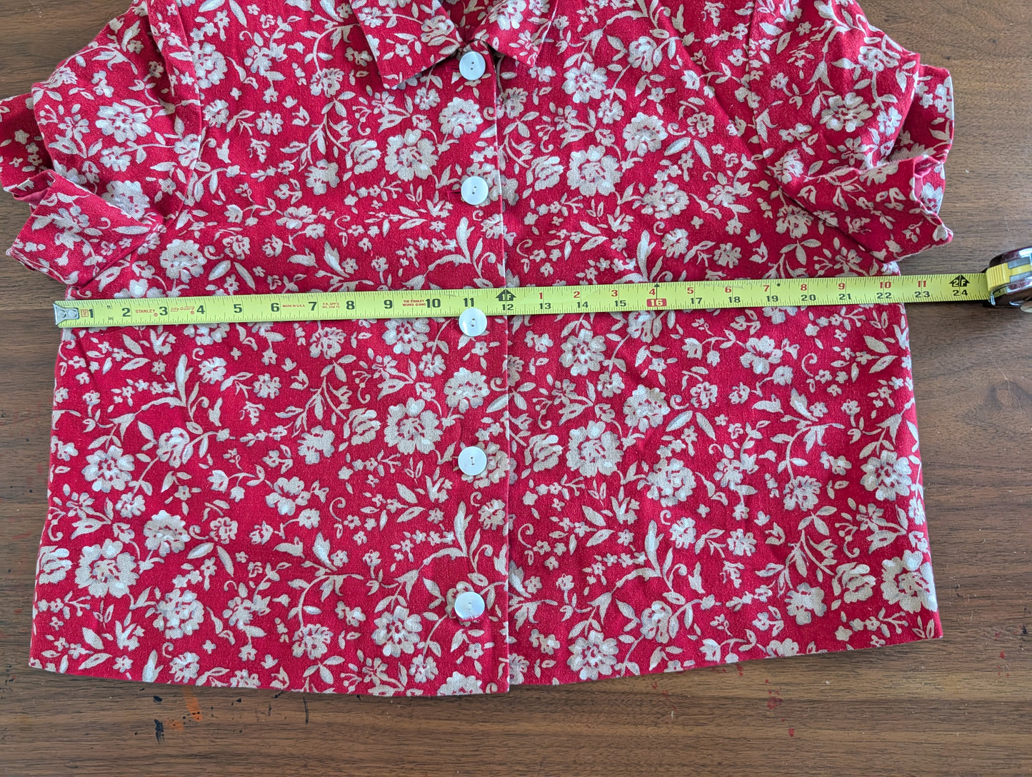 Vintage Talbots Floral Linen Rayon 2-Piece Dress Set - 14