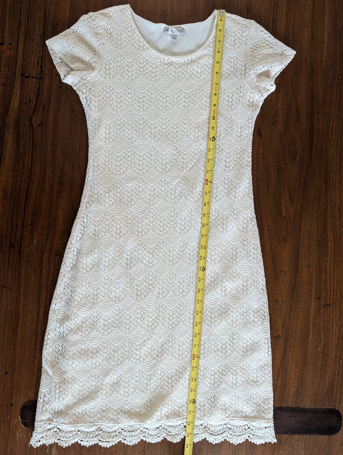De Collection Crochet Lace Scalloped Romantic Dress - 8