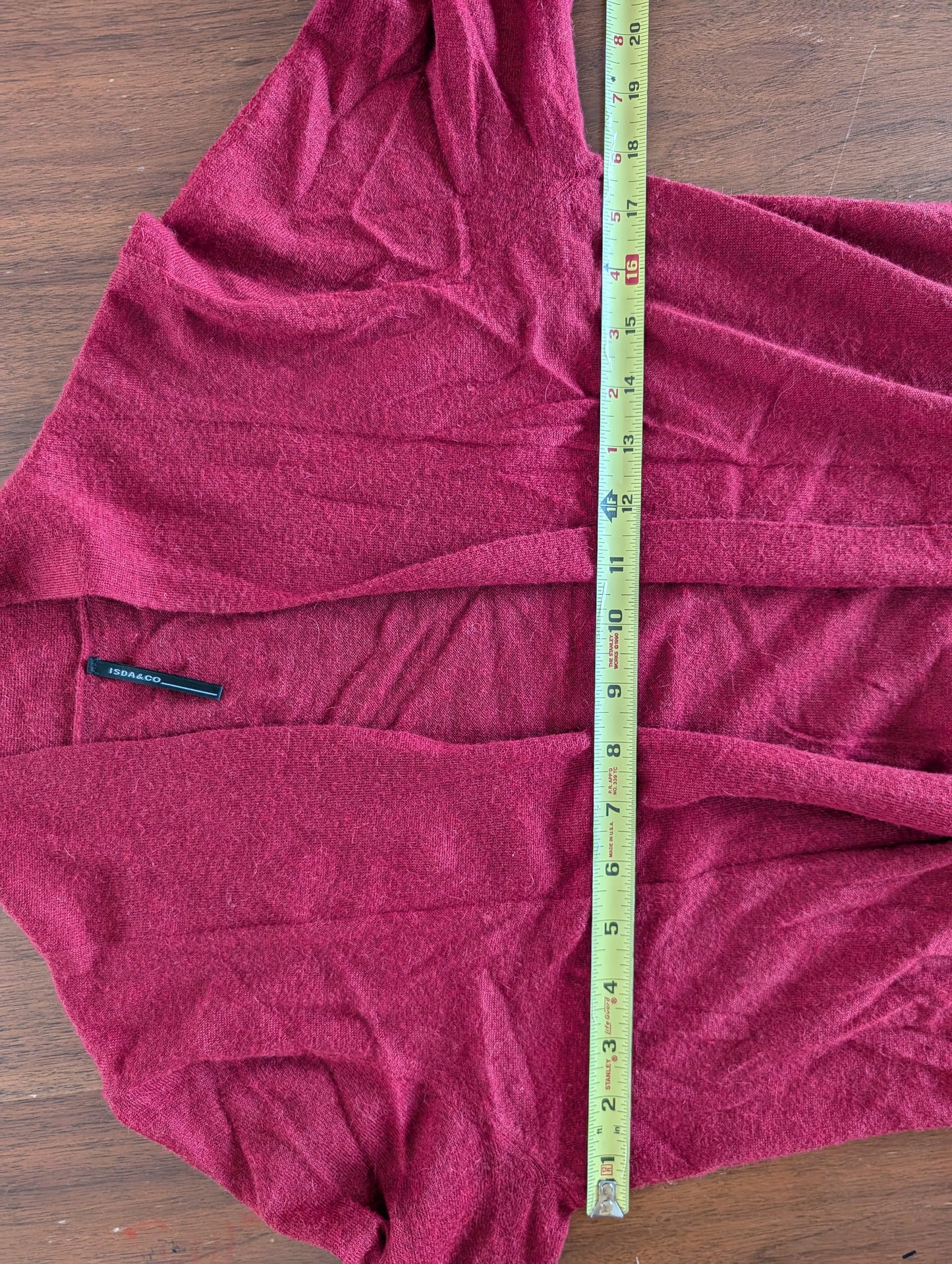 Isda & Co Alpaca Belted Cardigan Sweater - M