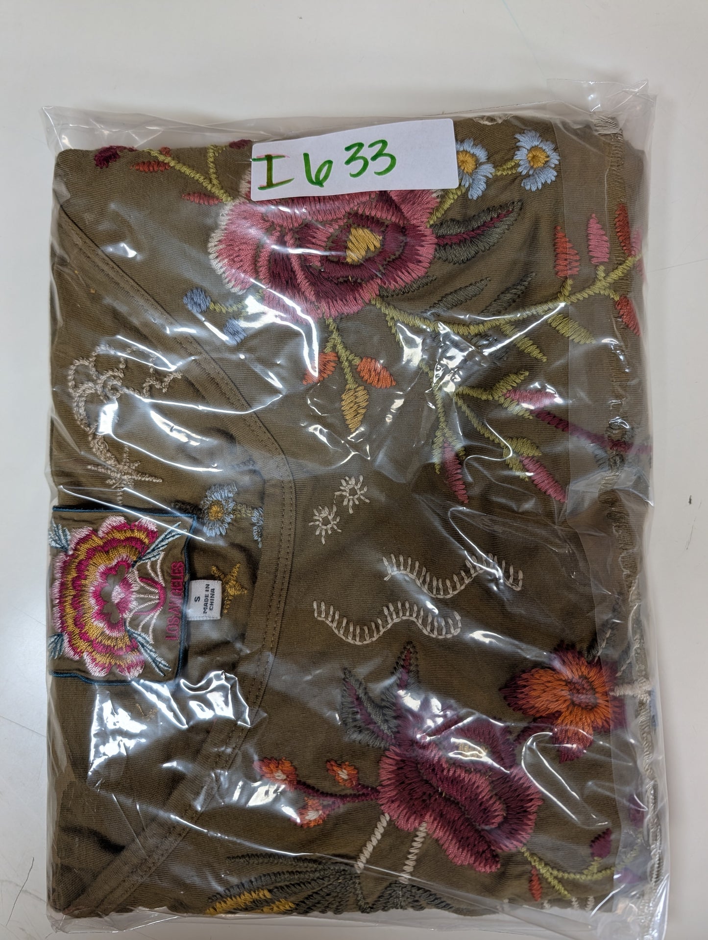 Johnny Was Floral Embroidered Whimsical Cotton Top -S