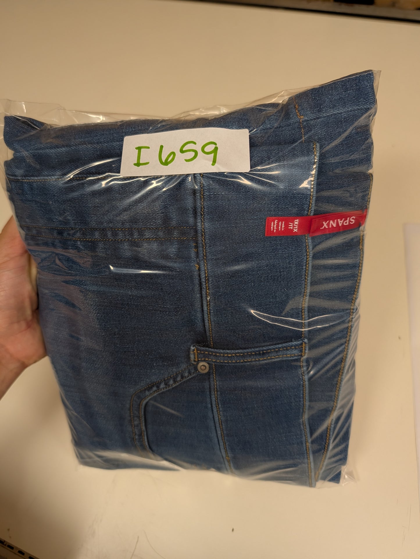SPANX Denim Pull-On Elastic Waist Bootcut Jeans - 1X