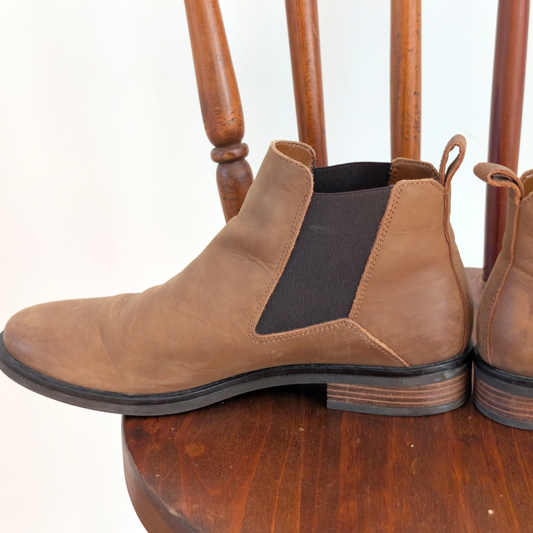 Clarks Ankle Chelsea Jodphur Boots Leather - 9