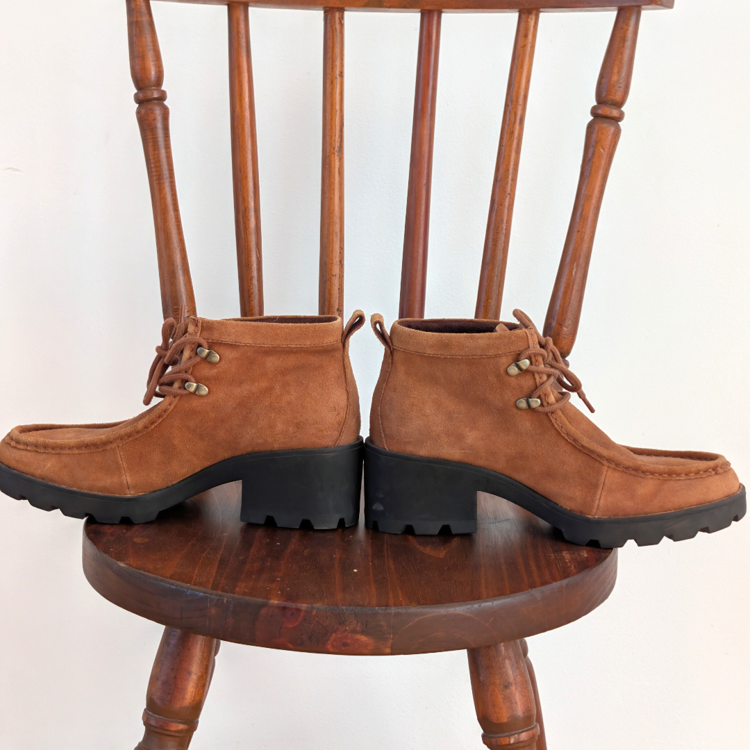 BORN Griffin Bootie Suede Leather Boots - 8.5