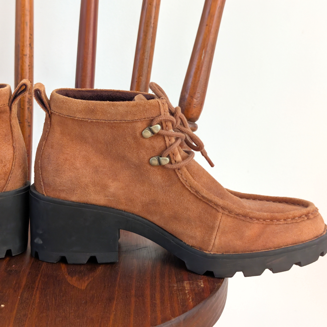 BORN Griffin Bootie Suede Leather Boots - 8.5
