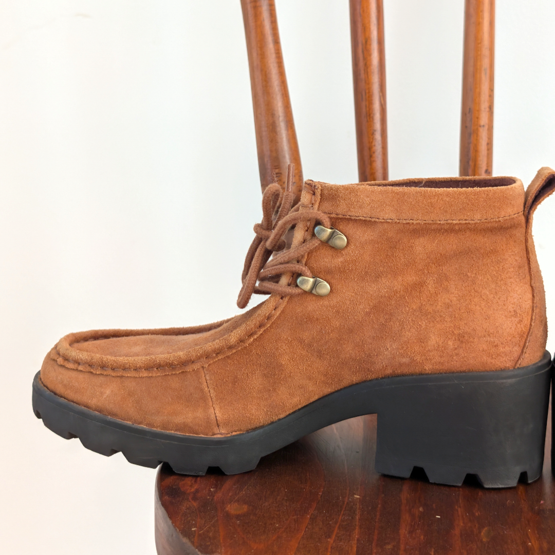 BORN Griffin Bootie Suede Leather Boots - 8.5
