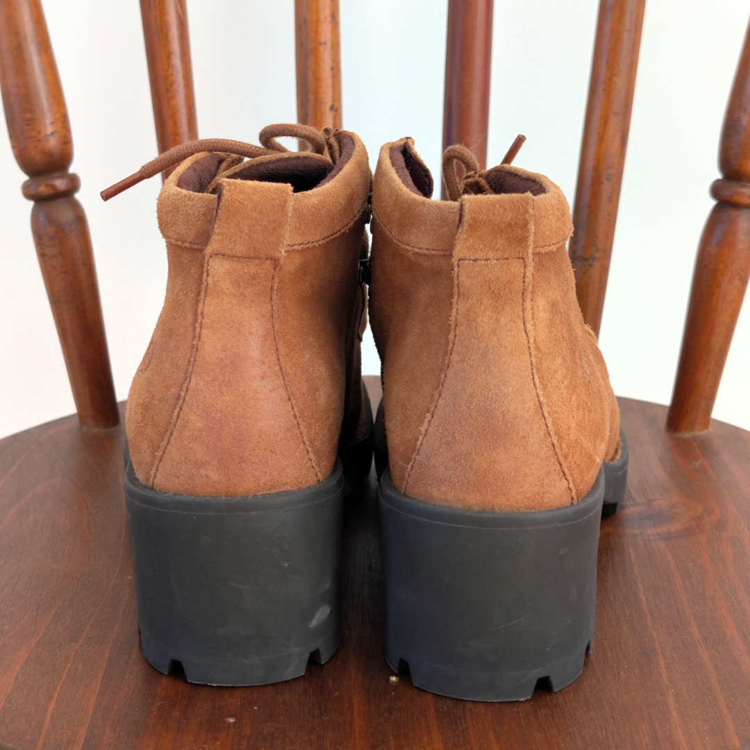 BORN Griffin Bootie Suede Leather Boots - 8.5