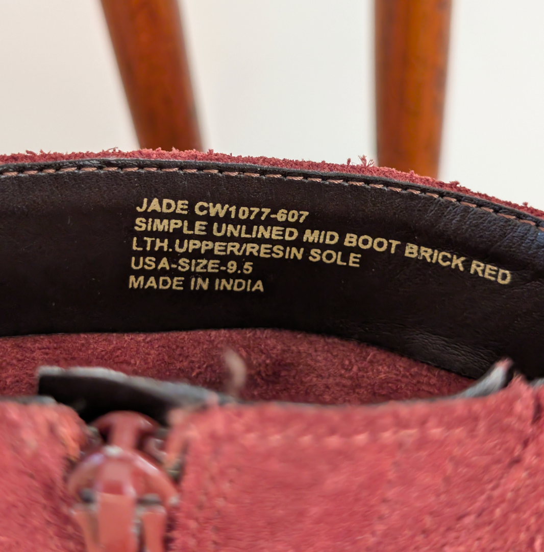 Crevo Jade Booties Western Suede - 9.5