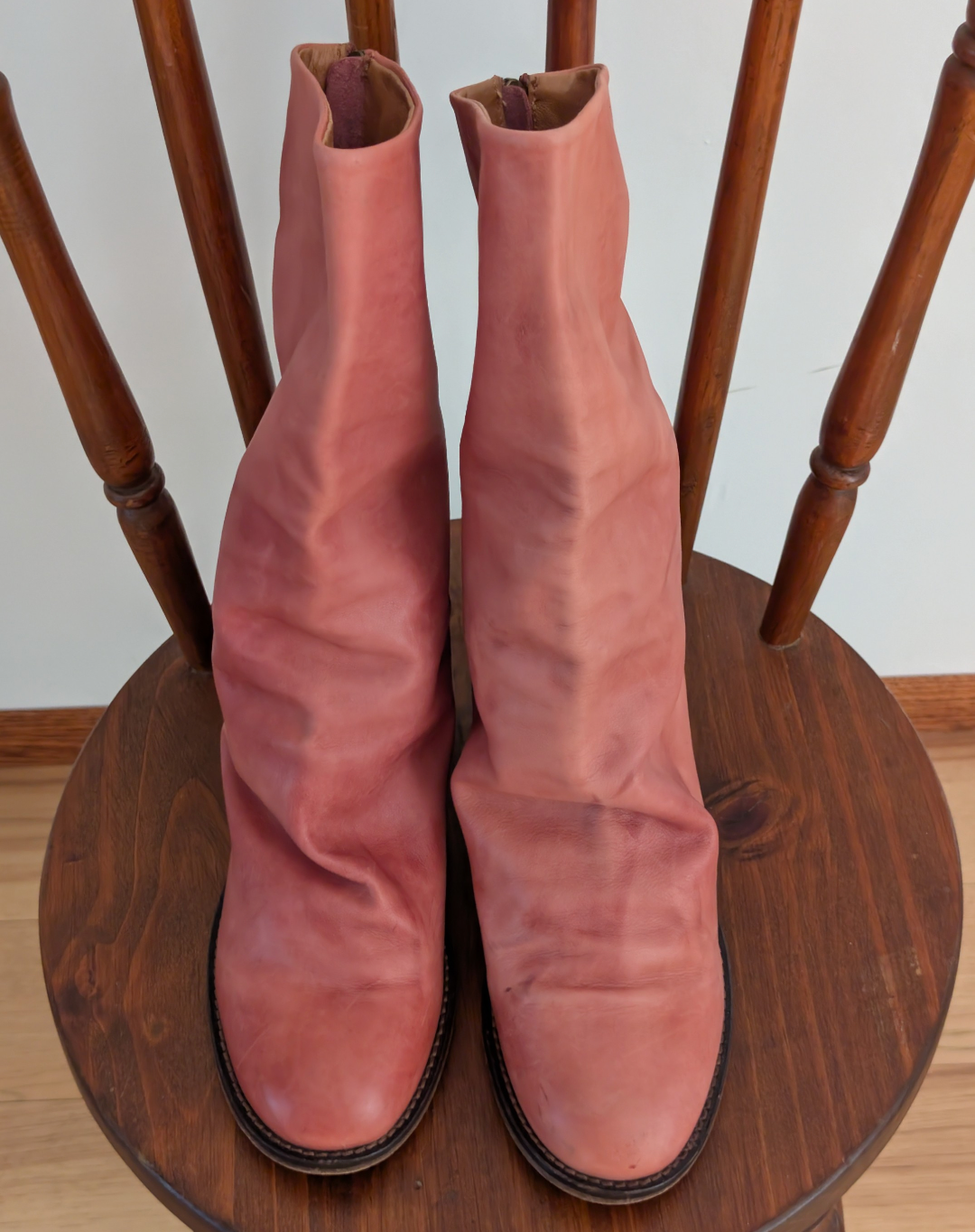 Free People Elle Block Heel Boots Leather - 9