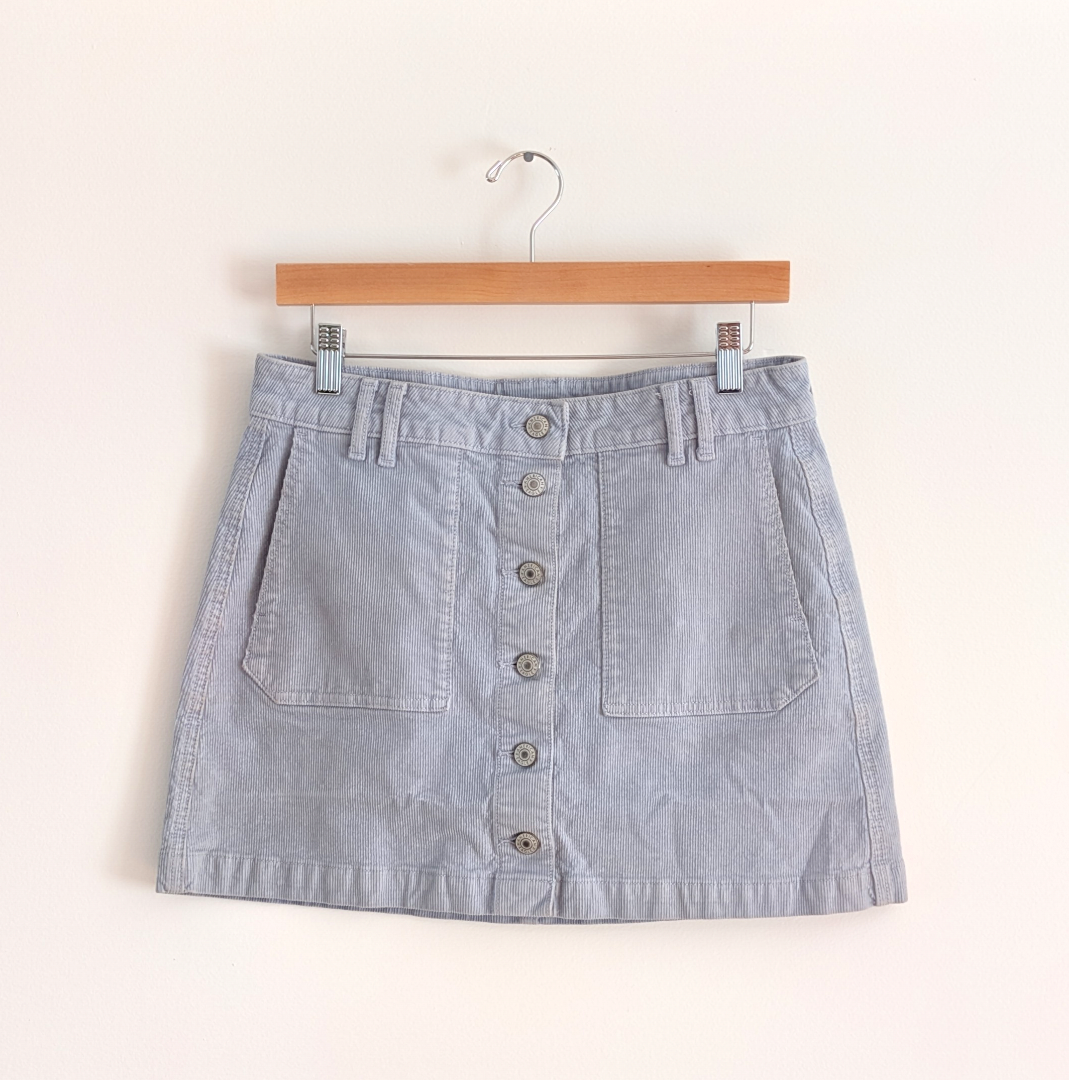 American Eagle Outfitters Corduroy Super Hi-Rise A-Line Mini Skirt - 8